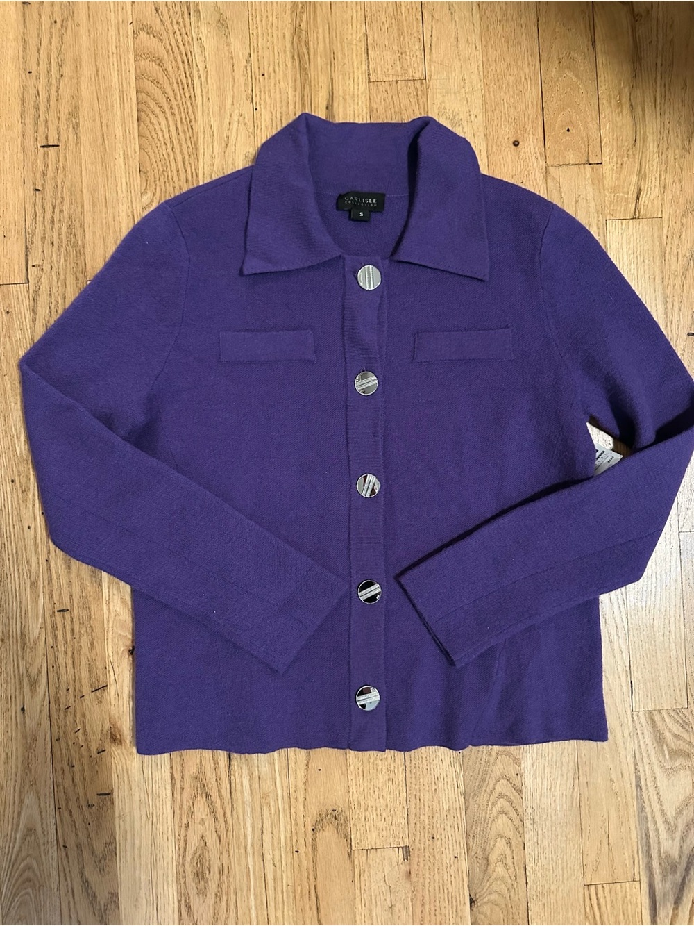 NWT Vintage Carlisle Merino Wool Sweater Jacket